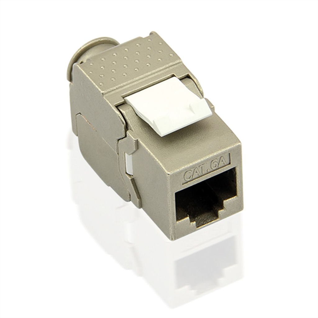 [26.99.0375] Prise Keystone VALUE, Cat.6A (Classe EA), RJ-45, STP, sans outil, SLIM