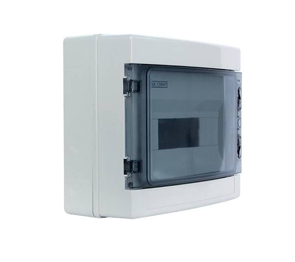 [60008] ELMARK Coffret GAMMA IP65 OPPERVLAK AVEC COUVERT 8 ​​modules