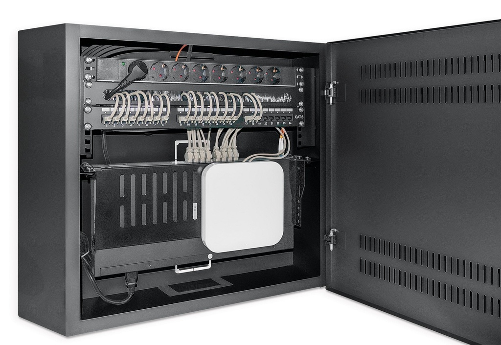 [713689] Kastmuur INTELLINET 19 pouces met rails horizontaal 4U en verticaal 2U