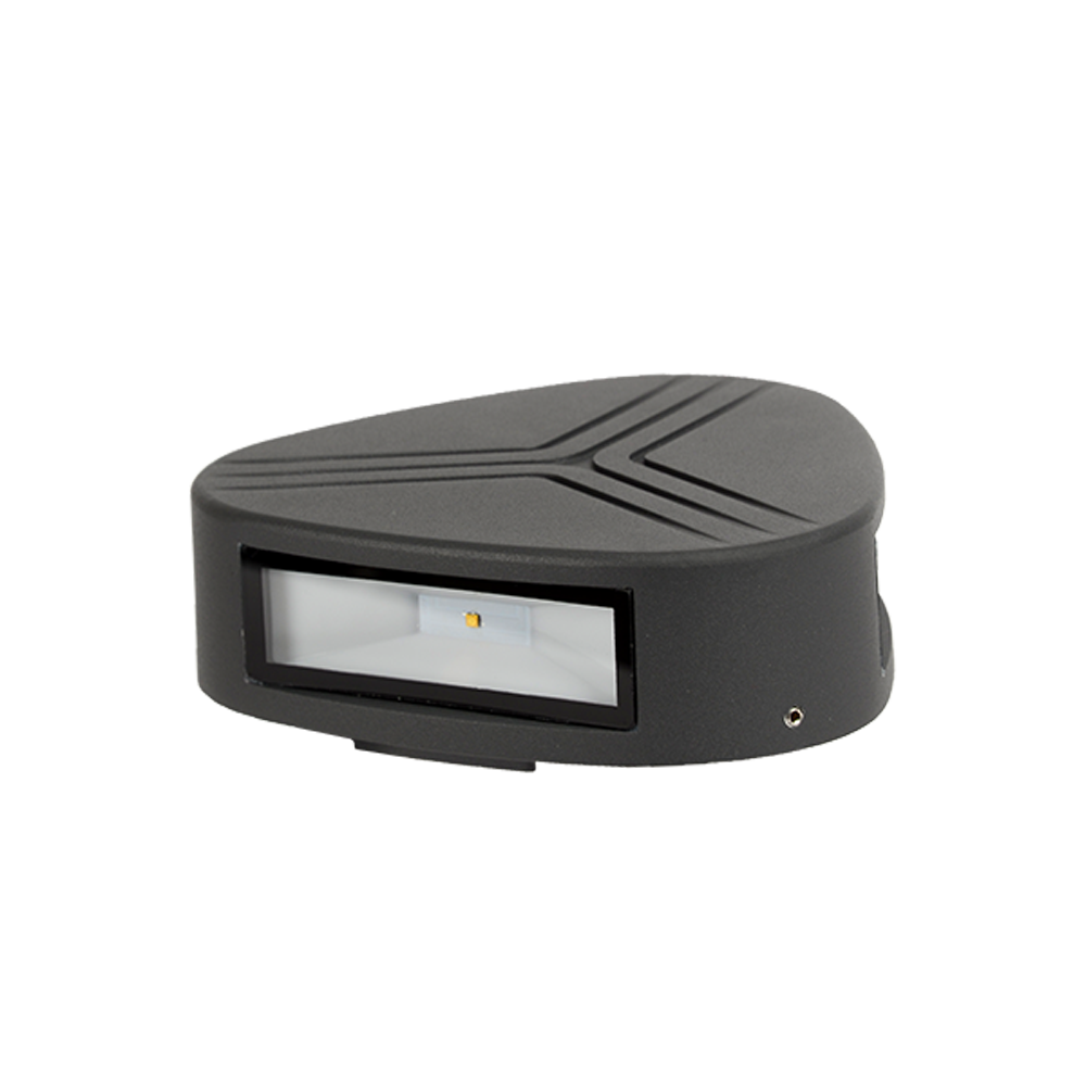 [9618LEDW] Gevelarmatuur LED ELMARK GRF9618 3X3W 230V 4000K GRIS