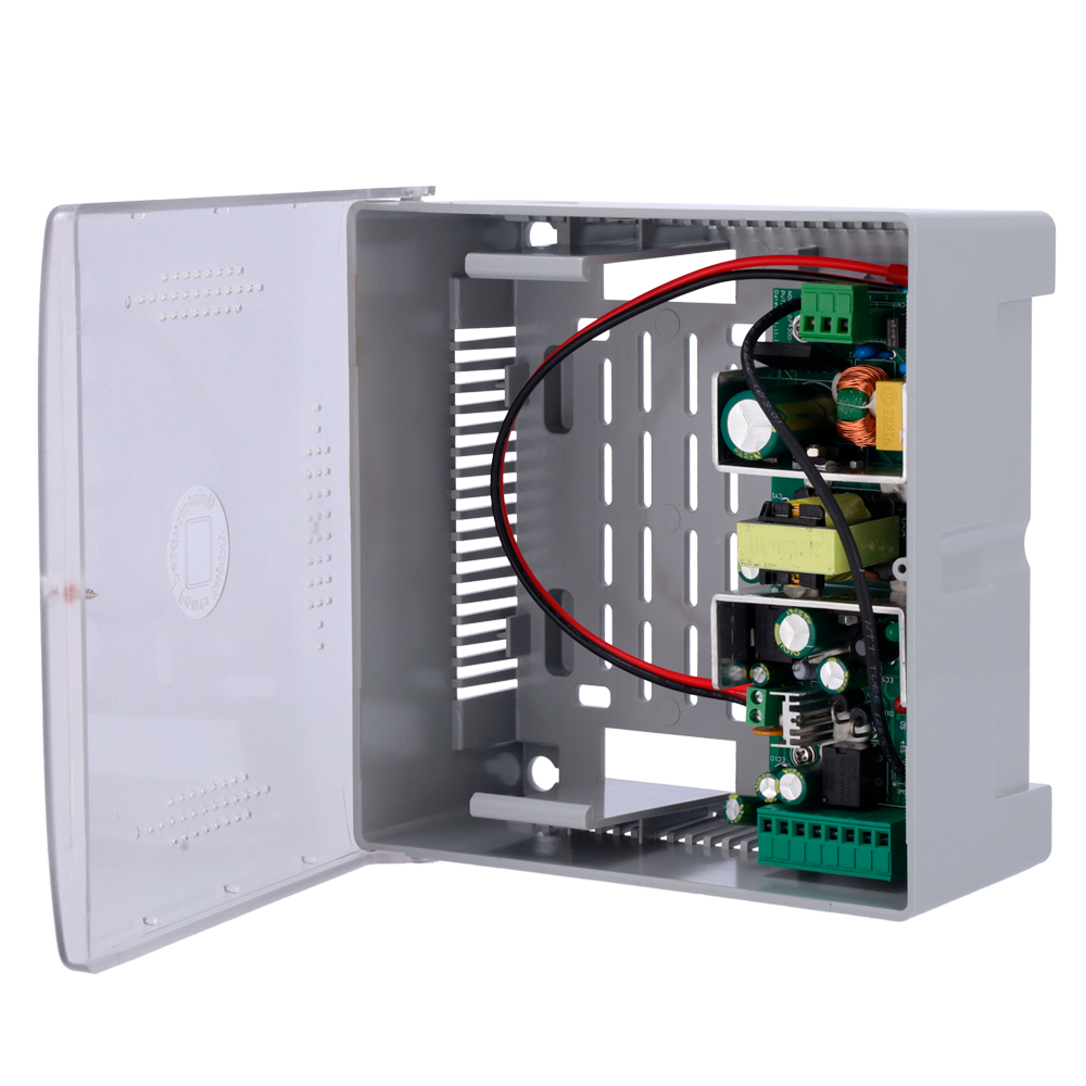 [AC-12DC5A-BAT7AH-P] Alimentation AC-12DC5A-BAT7AH-P pour contrôle d'accès Sortie DC configurable NO/NC 12,5-13,8 V / 5 A Boîtier plastique