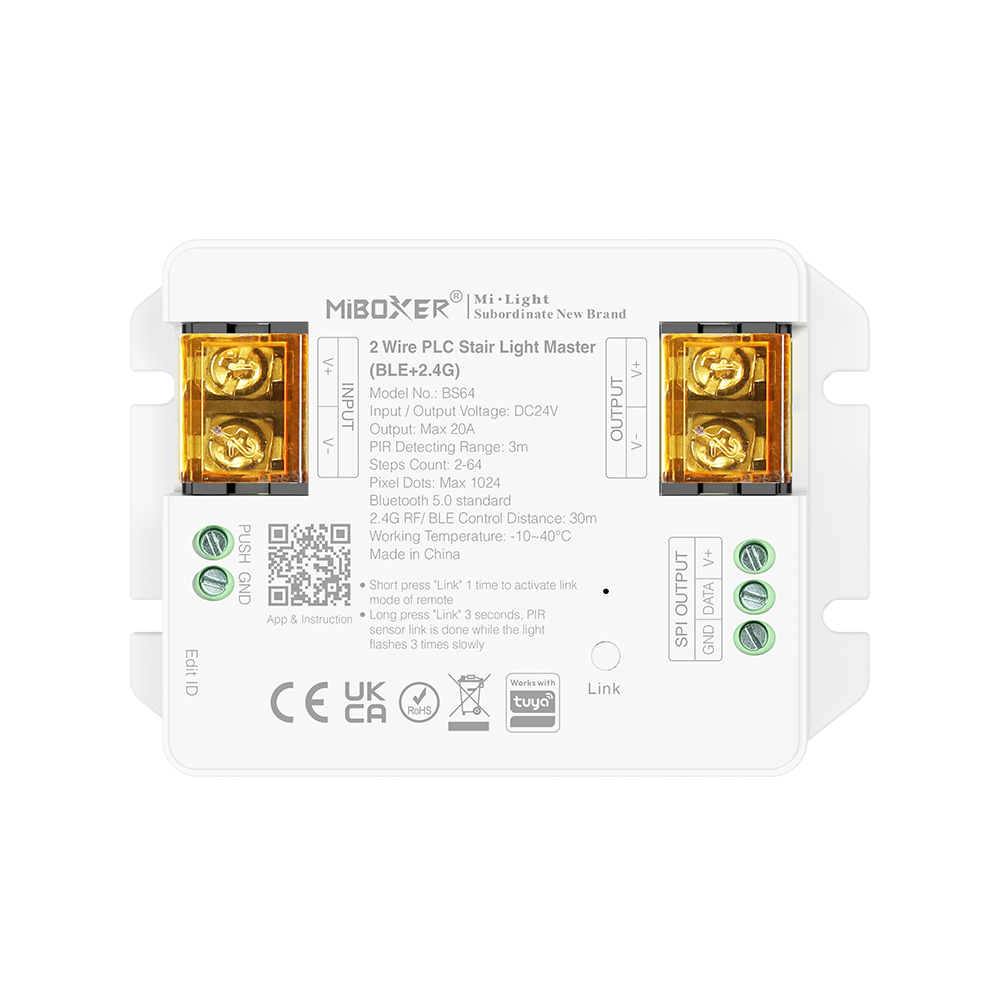 [BS64] BS64 Eclairage d'escalier PLC 2 fils BS64 (Bluetooth + 2,4G)