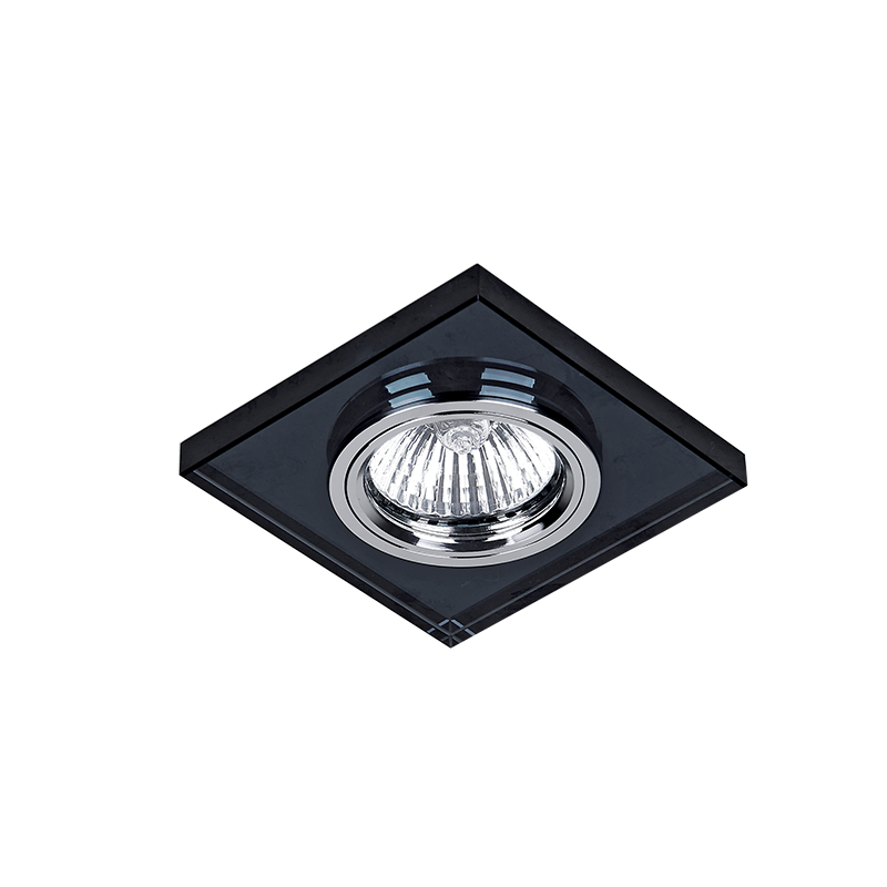 [CR-777S/BK] CR-777S/BK PROJECTEUR CARRÉ MR16 VERRE NOIR