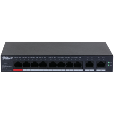 [CS4010-8GT-110] Commutateur Gigabit de bureau Dahua CS4010-8GT-110 10 ports géré dans le cloud avec PoE 8 ports