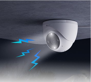 [CS-H4-2K] Caméra tourelle connectée Wi-Fi 2K Ezviz CS-H4 - 3 MP - 2,8 mm - Couleur nocturne - Microfoon en hoge parleur - IP67 12 V CC