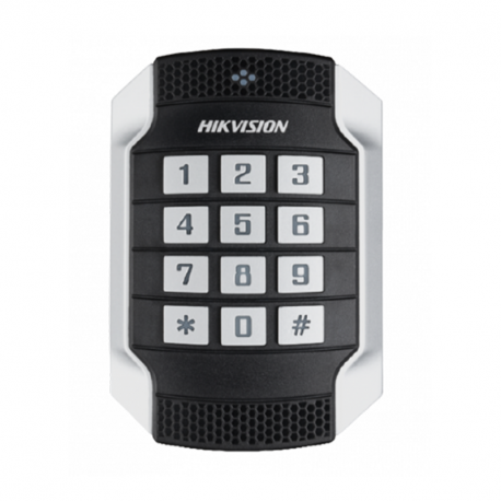 [DS-K1104MK] Docent de cartes MIFARE HIKVISION DS-K1104MK + clavier RS-485 12 raakt en Wiegand - IK10 / IP67