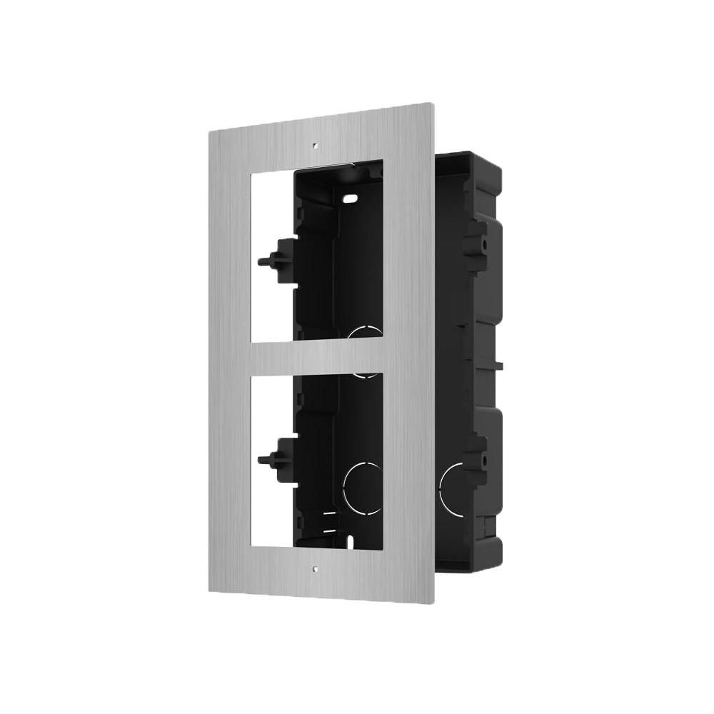 [DS-KD-ACF2/S] Hikvision DS-KD-ACF2/S Montage encastré 2 modules en acier inoxydeerbaar