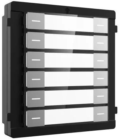 Module d'étiquette nominatief Hikvision DS-KD-K12 · 12 boutons d'appel Noir