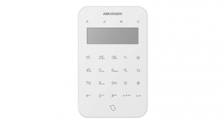 [DS-PK1-LT-WE] Clavier LED zonder Hikvision DS-PK1-LT-WE voor AX PRO