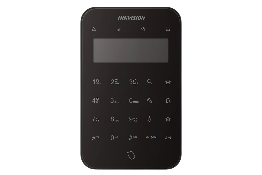 [DS-PK1-LT-WE-BK] Clavier LED sans fil Hikvision DS-PK1-LT-WE noir pour AX PRO
