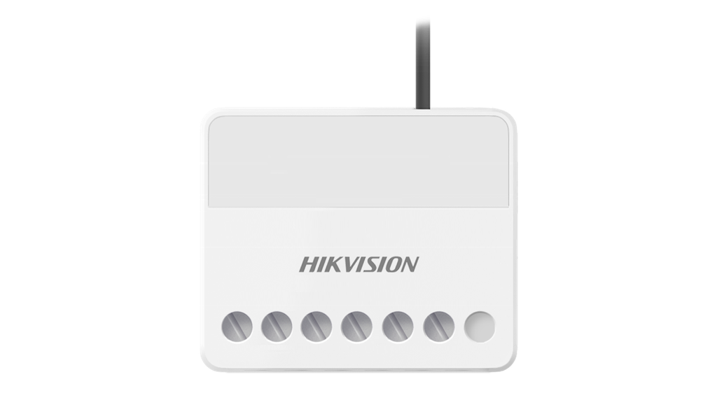 [DS-PM1-O1L-WE] Relais de télécommande Hikvision DS-PM1-O1L-WE 7 à 24 Vdc en entrée / 0 à 36 Vdc (5 A) en sortie