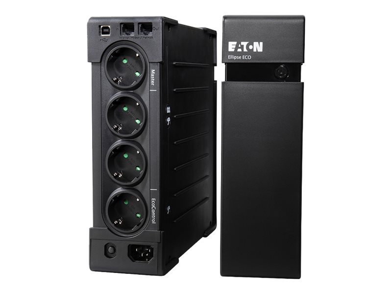 [EL1200USBDIN] Eaton Ellipse ECO 1200 USB DIN UPS CA 230 V 750 Watt 1200 VA Connecteurs de sortie USB : 8 2U 19" NL/DE SOCKET