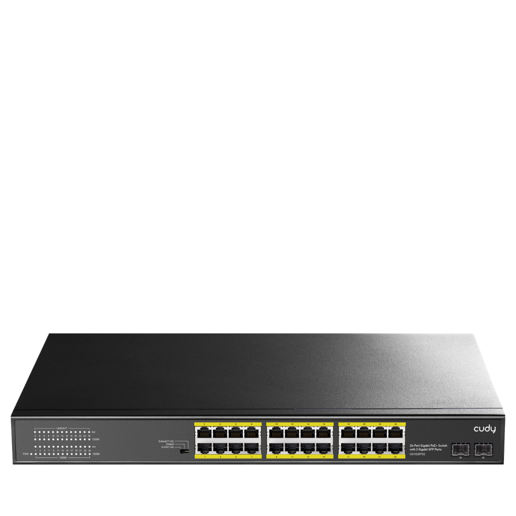[GS1028PS2] Commutateur Cudy GS1028PS2 Gigabit PoE+ 24 poorten niet 2 poorten SFP 300 W