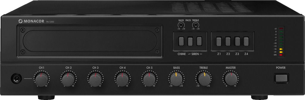 [PA-1200] Monomixer 4 zones Monacor PA-1200