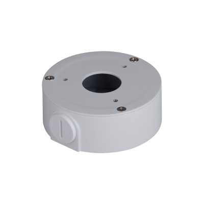 [PFA134] DAHUA PFA134 - Boîte de jonction pour caméras dômes - Métallique - 34 mm (He) x 90 mm (diamètre de la base) - Permet le câblage interne - Vérifiez l'espacement des trous dans les spécifications sur notre site Web pour la liste de compatibilité des caméras