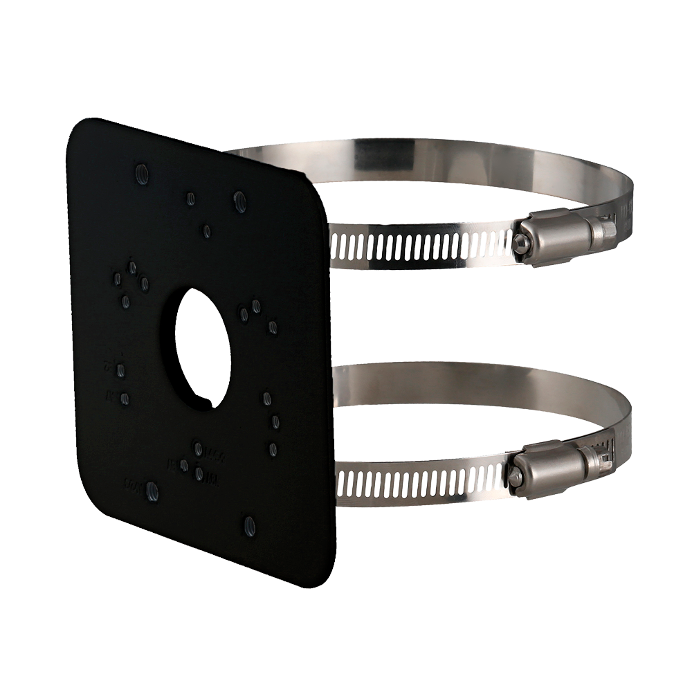 [PFA152-E-B] DAHUA PFA152-E-B( Black) - Support de mât pour dôme motorisé - Aluminium - 114 mm (H) x 125,6 (L) x 20 (P) - 270 g - Longueur réglable - Plage de diamètres 80 à 150 mm