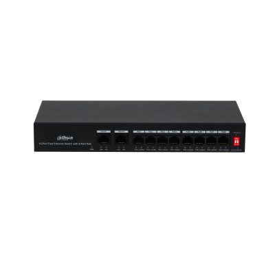 [PFS3010-8ET-65-V2] PFS3010-8ET-65-V2 10-poorts Fast Ethernet-switch met PoE (niet-gegenereerd), 8 poorten + Gigabit Ethernet, 2 poorten, 65 W