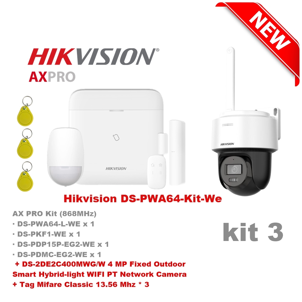 [PWA64-KIT03] Alarmkit zonder Hikvision DS-PWA64-Kit-WE 3