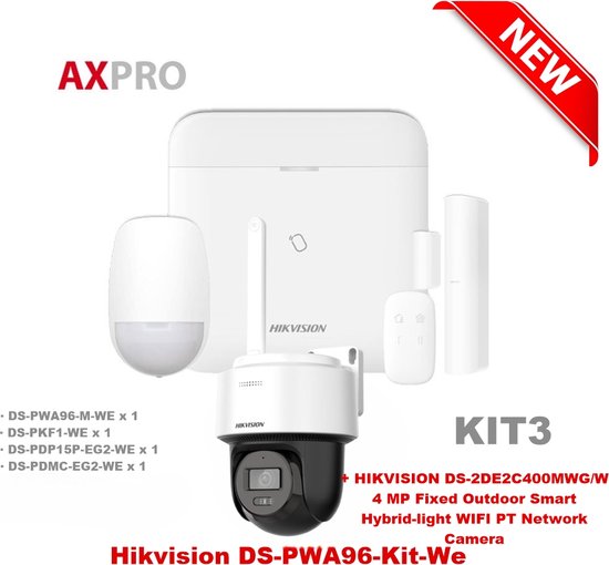 [PWA96-KIT03] Kit d'alarme sans fil Hikvision DS-PWA96-Kit-WE 3