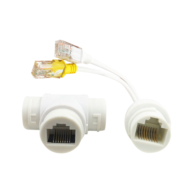 [RJ45-SFPOE] SF-POE-DUAL-SINGLE-RJ45 Combinateur en repartiteur PoE RJ45 - Voor camera's IP - Kleur wit
